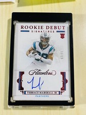 2021 Flawless Rookie Debut Signatures Ruby #RDS-TMA Terrace Marshall Jr Auto /15