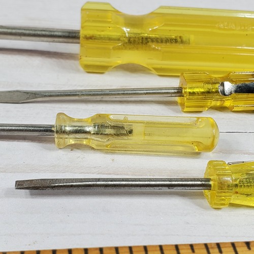 Vintage Lot 6 Amalite Screwdrivers Pocket Stubby USA Made Flat Phillips Mix - Picture 11 of 20