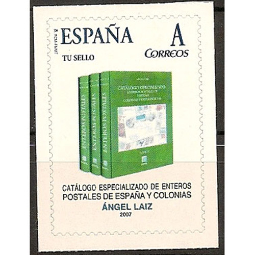 ESPAÑA SELLO PERSONALIZADO ADHESIVO CATALOGO EDIFIL Nº 2 CAT. ENTEROS POSTALES  - Bild 1 von 1