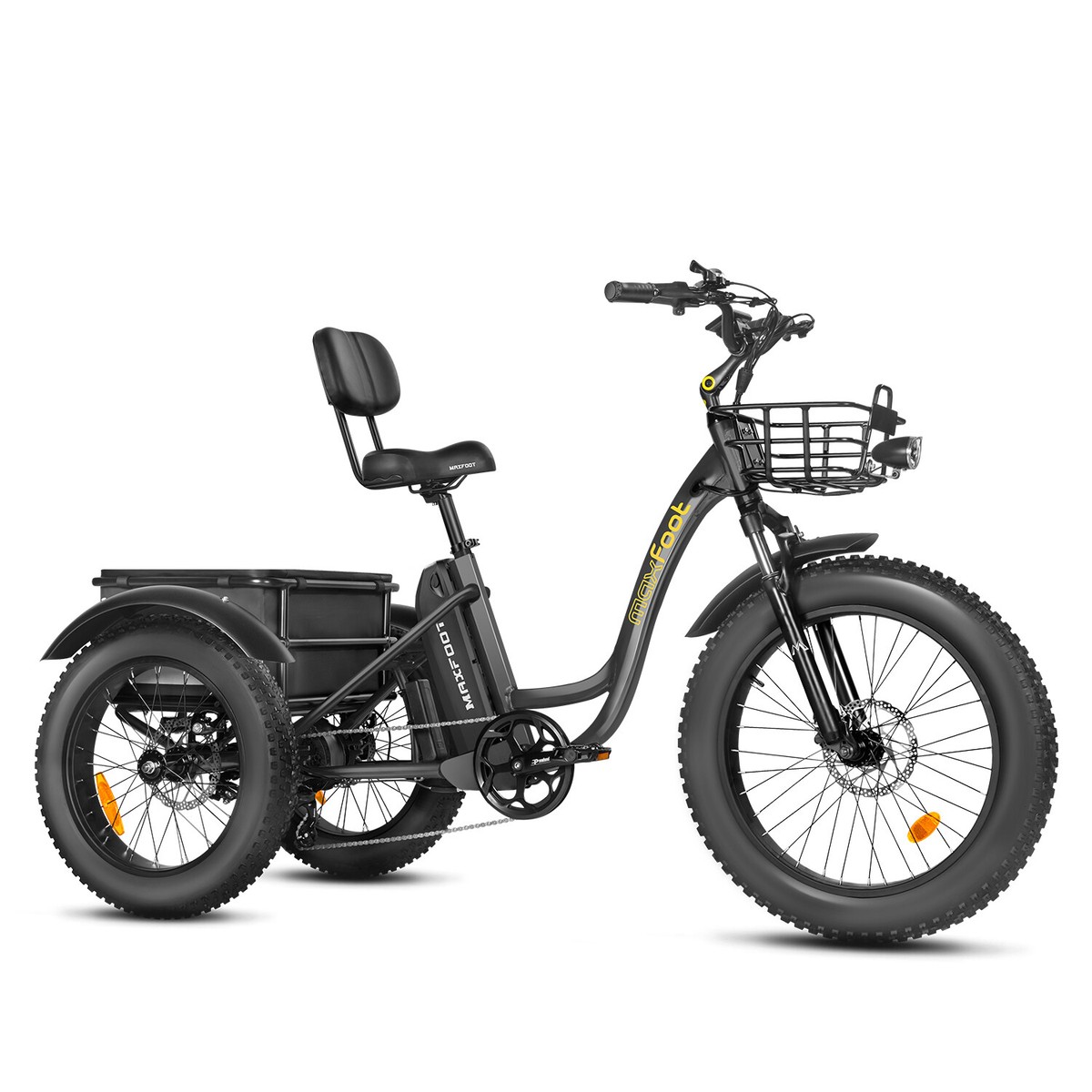 Maxfoot Electric Trike Adult 750W 20AH 48V Fat Tire E-Tricycle