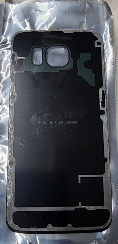 OEM Samsung Galaxy S6 Original Battery Door Glass Back Cover - Blue - Picture 2 of 4