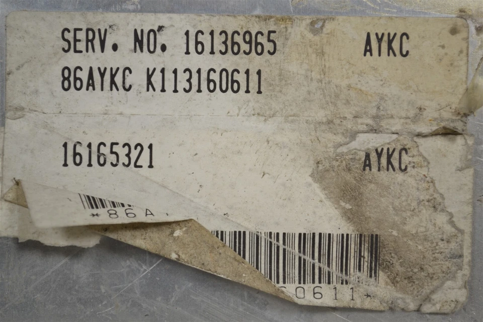  16136965 Módulo ECU CONTROL INFORMÁTICO MOTOR CHEVROLET CAPRICE 91-93 1A5 722 B11 Foto 3 de 4