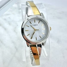 Timex Two Tone, Criss Cross Women’s Watch TW2R98600 - New Battery Installed