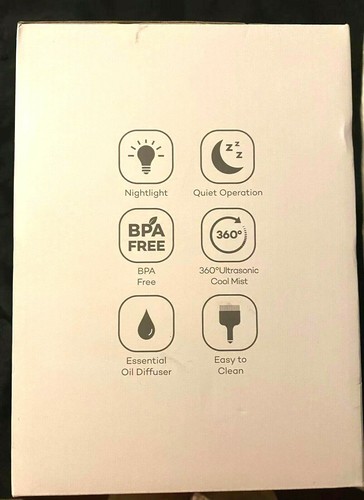 3 in 1 Humidifier + Diffuser + Nightlight, Taotronics TT-AH038, Blue/White - Picture 6 of 9