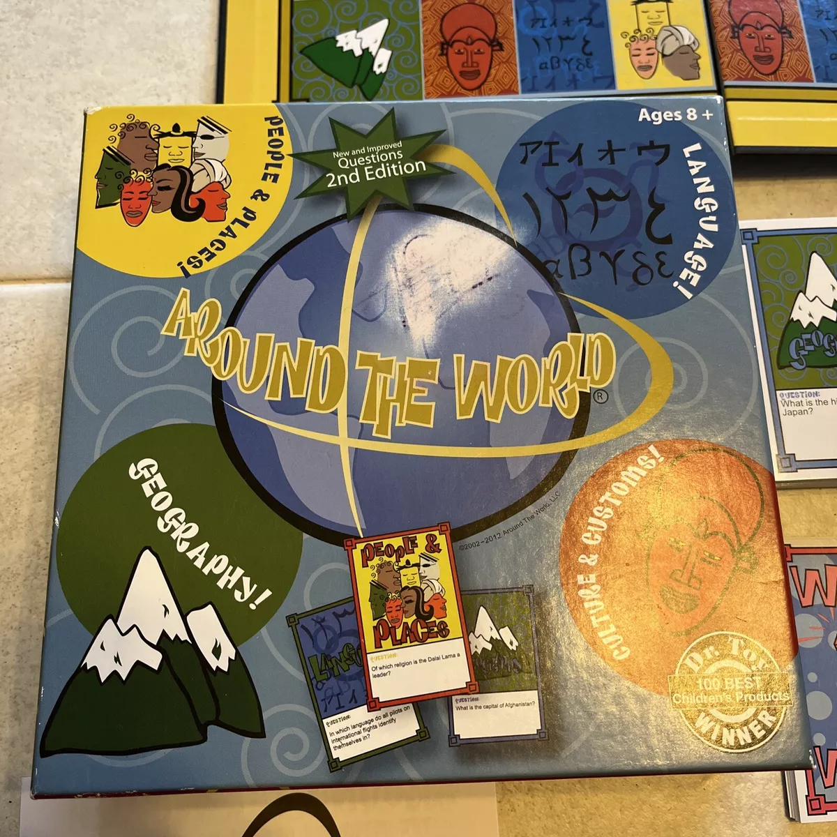 Geography Trivia Board Game  Around the World Board Game