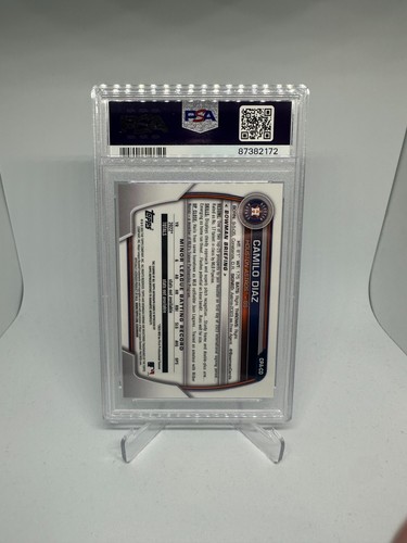 2023 Bowman Chrome Camilo Diaz Prospect Auto Purple Ref #CPA-CD 132/250 PSA 10 - Imagen 2 de 2