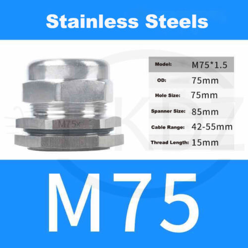 Kabelverschraubung PG7-PG63 Metrisch Metal Verschraubung M10-M100 Edelstahl IP68 - Bild 90 von 118