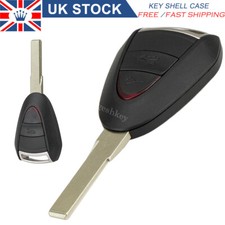 2 Button Remote Key Fob Case + Blade Replacement  for Porsche 911 997 2005-2012