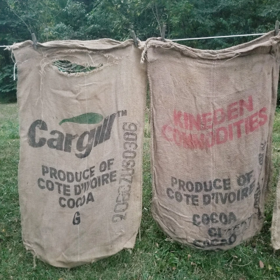 Burlap Sack Hessian Jute Fabric Material BULK CRAFT LOT Repurpose Decor Garden - Image 3 of 4