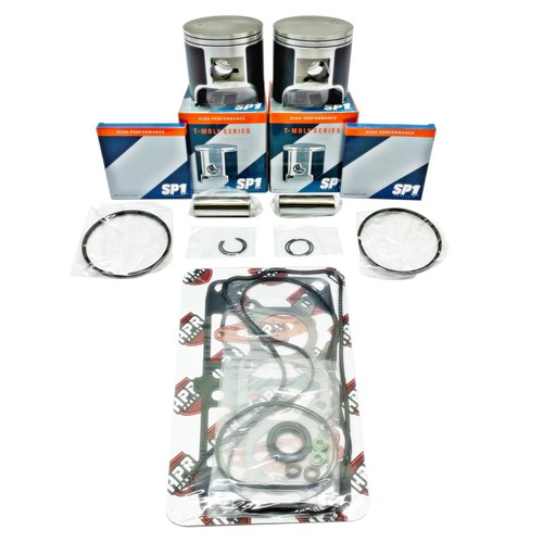 85mm SP1 Top End Gaskets Pistons 13-16 Polaris 800 Indy RMK Rush SKS - Picture 2 of 2
