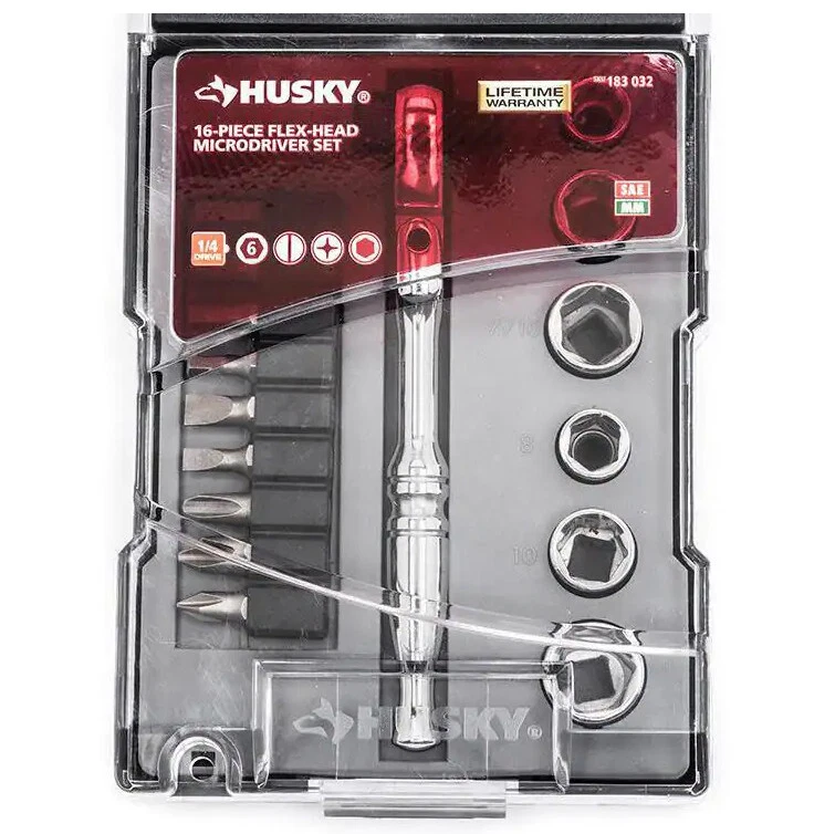 Husky flex head ratchet wrench set deals
