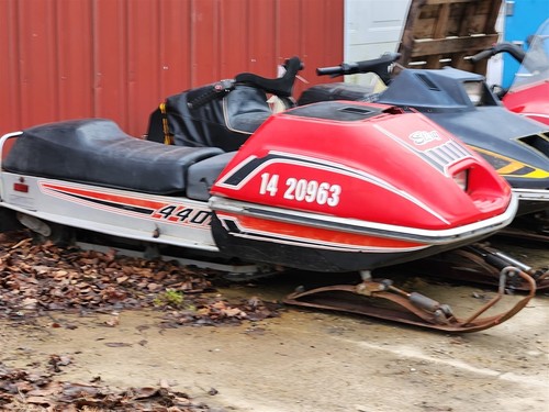 1977 Scorpion 440 range whip sting Cuyuna snowflap snow mud flap oem original - Picture 11 of 11