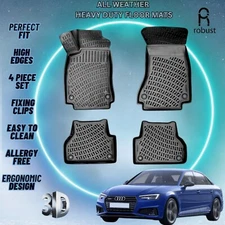 Custom Floor Mats Fits Audi A4 2016-2020 TPE Rubber All Weather Protect Liners