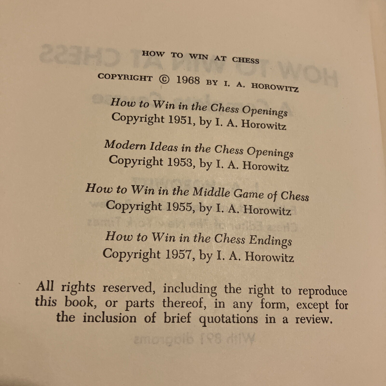 How to Win in the Chess Openings by I.A. Horowitz: 9780307828286 |  : Books