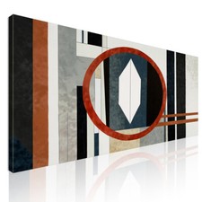 Quadro Forme Astratte Colori Geometrici Astratti , absh3 quadro stampato su tela