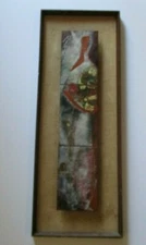 BELLE OSIPOW PAINTING ENAMEL ON COPPER ABSTRACT EXPRESSIONISM THE BRIDE 1950'S