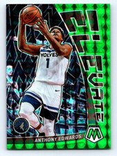 2022-23 Panini Mosaic #5 Anthony Edwards Elevate Mosaic Green Fresh Pull