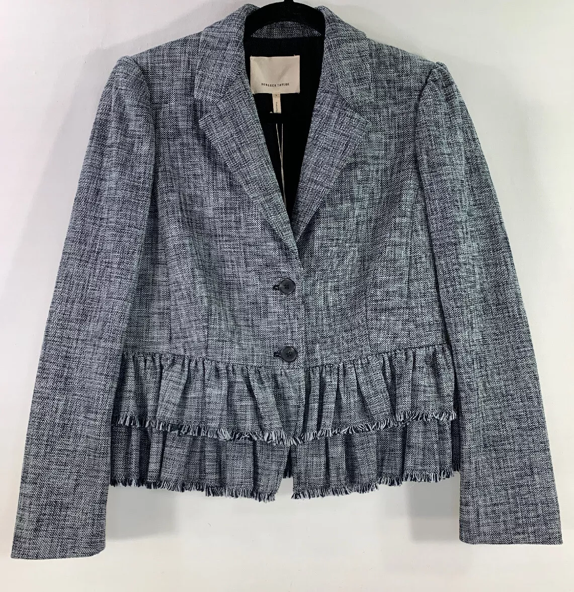 Rebecca taylor slub suiting best sale jacket