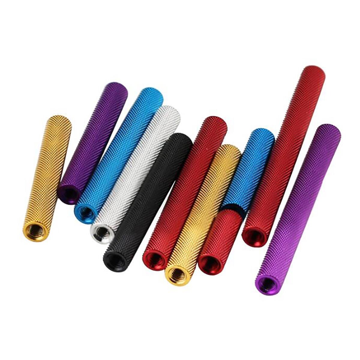 M3 Knurled Aluminum Round Threaded Sleeve Standoff Spacers Pillar