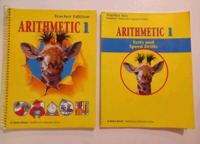 A Beka Arithmetic 1 Teacher Edition Tests Drills Key Homeschool Math ...