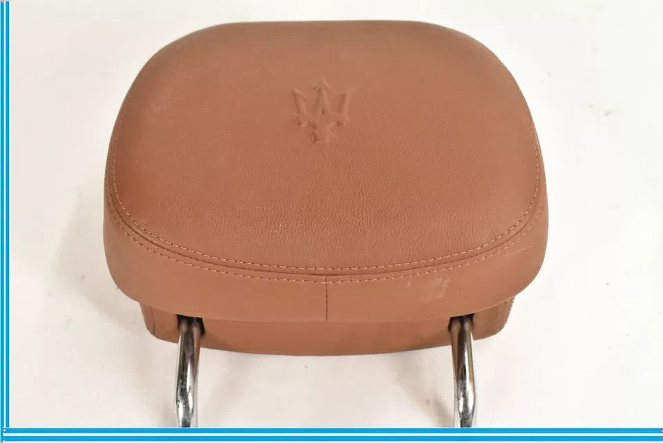 14-17 Maserati Ghibli Front Left / Right Side Seat Headrest Head Rest Brown OEM