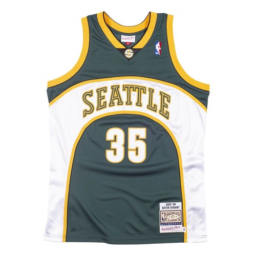 Maglia Road Autentica Mitchell & Ness NBA Supersonics 2007 Kevin Durant *NUOVA* - Foto 1 di 3