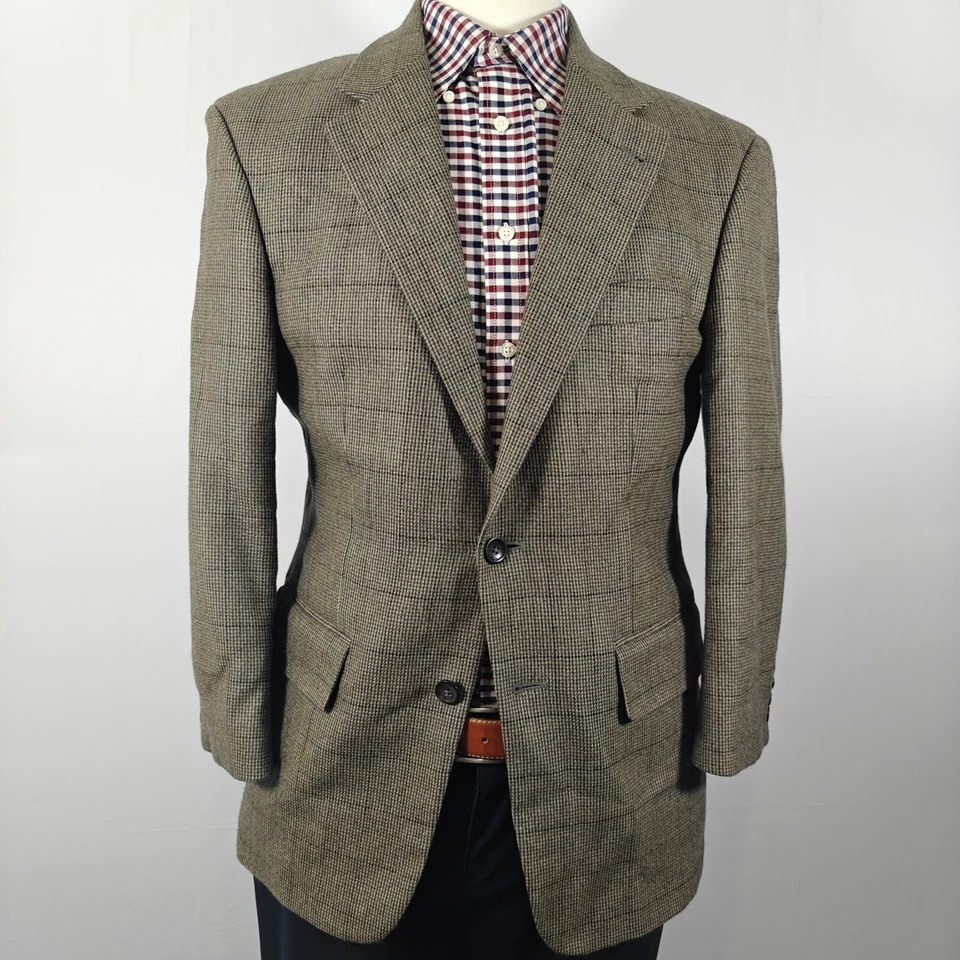 Abrigo Blazer Deportivo Oscar De La Renta Para Hombre Dos Botones Lana Cachemira Talla 40S Foto 2 de 4