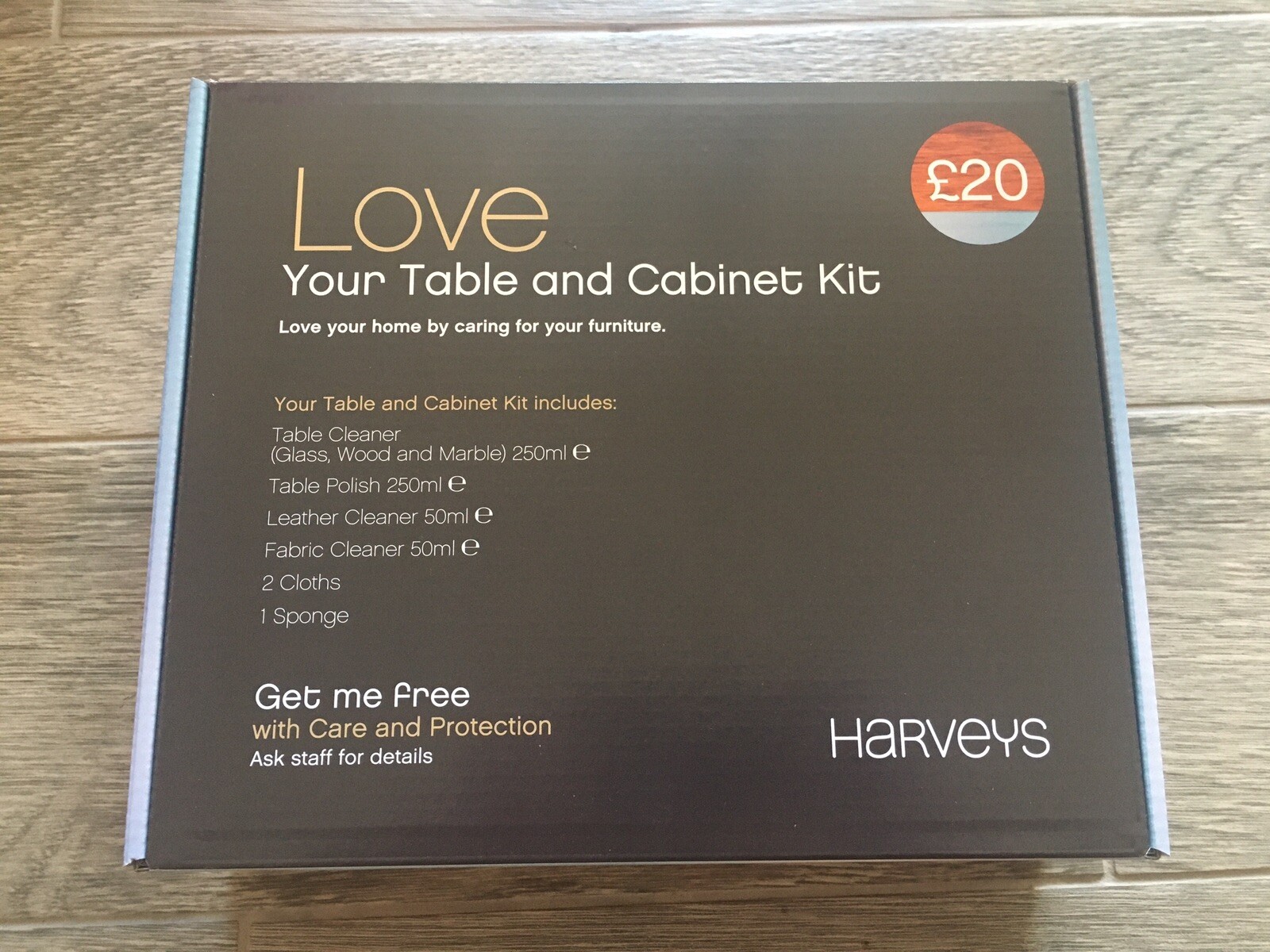 HARVEYS Love Your Table and Kit Care for furniture Leather