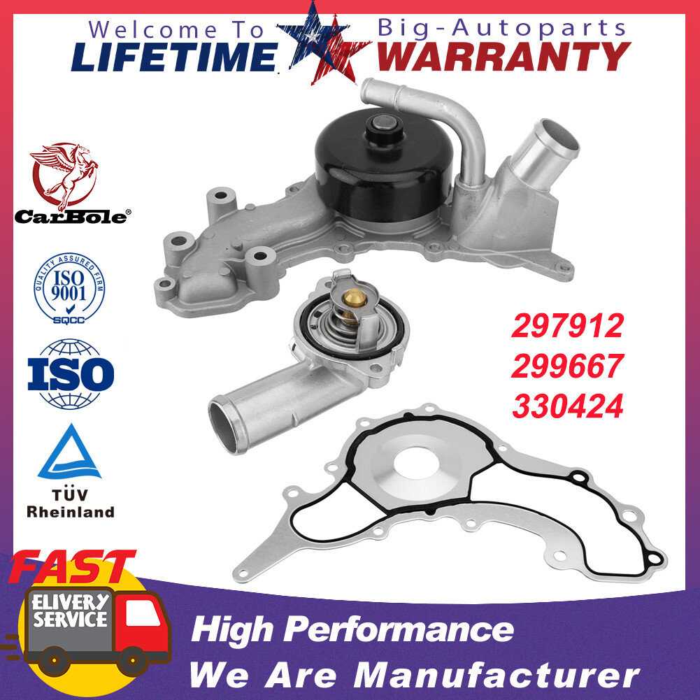 Engine Water Pump w/ Aluminum Thermostat for Maserati Ghibli Levante 3.0T V6 NEW