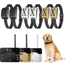 Electric Dog Pet Fence Containment System Waterproof Shock Collars For 1 2 Dogs