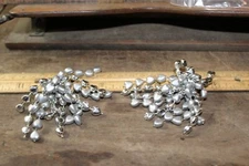 Costume Jewelry Earrings Silver Tone Clip On Hearts Dangle