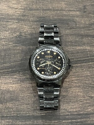 Citizen 8729 Women s Eco-Drive Silhouette Crystal Accents Black Wristwatch A4
