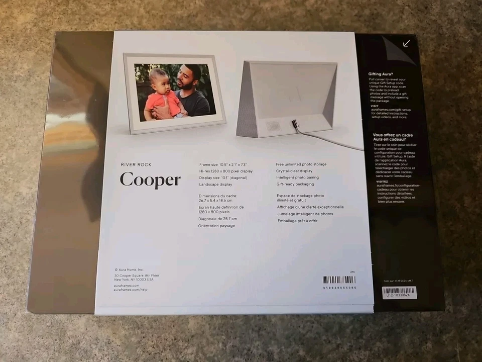 Aura Frames Cooper 10.5" Hi-Res Digital Picture Frame (River Rock - AFSC24-MAT) - Image 3 of 3