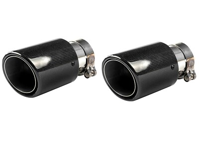 2x Carbon Endrohre Auspuff Blende 100mm rund für Mazda CX-3