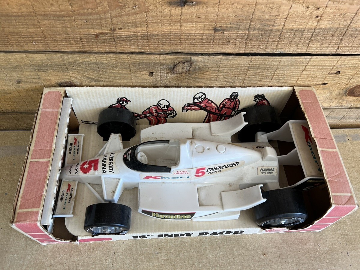 Vintage Mario Andretti Havoline KMart 18” Indy Racer Car Toy