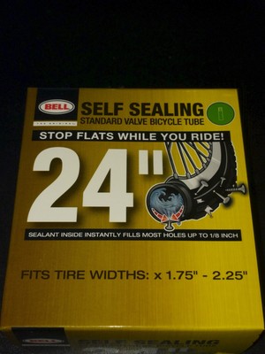 7064247 Bell Sports 24/" Self Sealing Standard Valve Bicycle Inner Tube