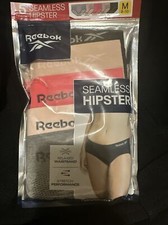Reebok Women's Underwear - Seamless Hipster Briefs 5 Pack, Medium