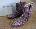 Crewcuts JCrew Girls Glitter Tiny Heel Boots Size 5 EUC Made in Italy! — photo 1