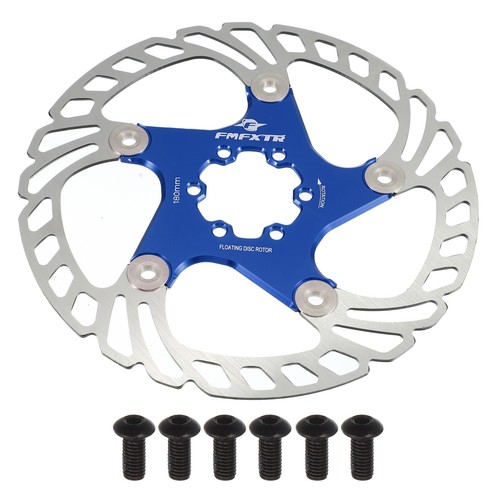 Disque De Frein Flottant Hope 203 Mm - 6 Trous - Couleur Bleu/noir - Pour VTT - Occasion Bon état