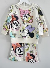 Minnie Mouse Daisy Duck Sweatshirt  Leggings Set baby girl 12 months NEW flare