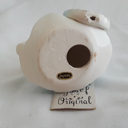 Vintage Josef Original Birthday Girl Angel Figurine NUMBER 3 Black Eyes HANG TAG - Picture 8 of 8