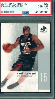 PSA鑑定済Kawhi Leonard Psa10インサート