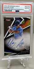 Mason Auer 2022 Bowman’s Best Best Of 2022 Auto PSA Gem Mint 10! Tampa Bay Rays