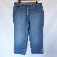 Venezia Women's Jeans Size 14 Blue Stretch Denim Mid-Rise Straight Leg Pants
