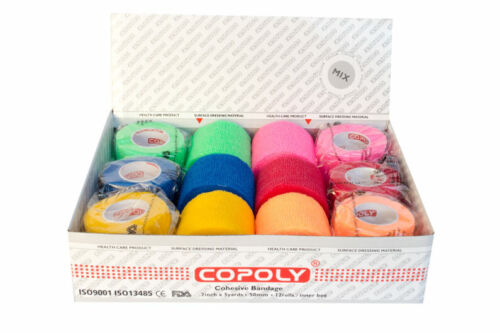 6/12 ROLLS Tattoo Wrap, Vet wrap, sock taping cohesive bandage Bulk discounts - Picture 17 of 23