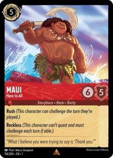 1x Maui - Hero to All - 114/204 - Rare NM-Mint Disney Lorcana: The First Chapter