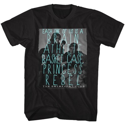 The Breakfast Club Each One of Us Black Shirts