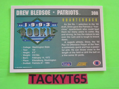 DREW BLEDSOE SINGLE CARD(S) YOU CHOOSE - Picture 82 of 178