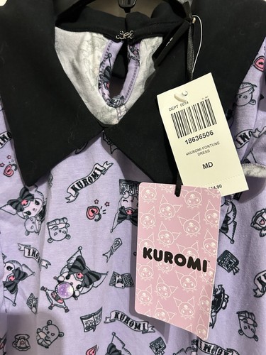 HOT TOPIC Kuromi Crystal Ball Lolita Lace Dress Size Juniors MD (7-9) - Picture 6 of 17