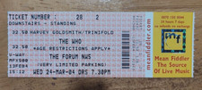 THE WHO Complete Unused Ticket Stub The Forum London Small Venue  24 March 2004